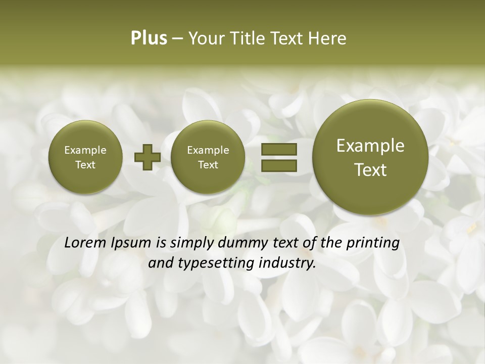 White Lilac PowerPoint Template