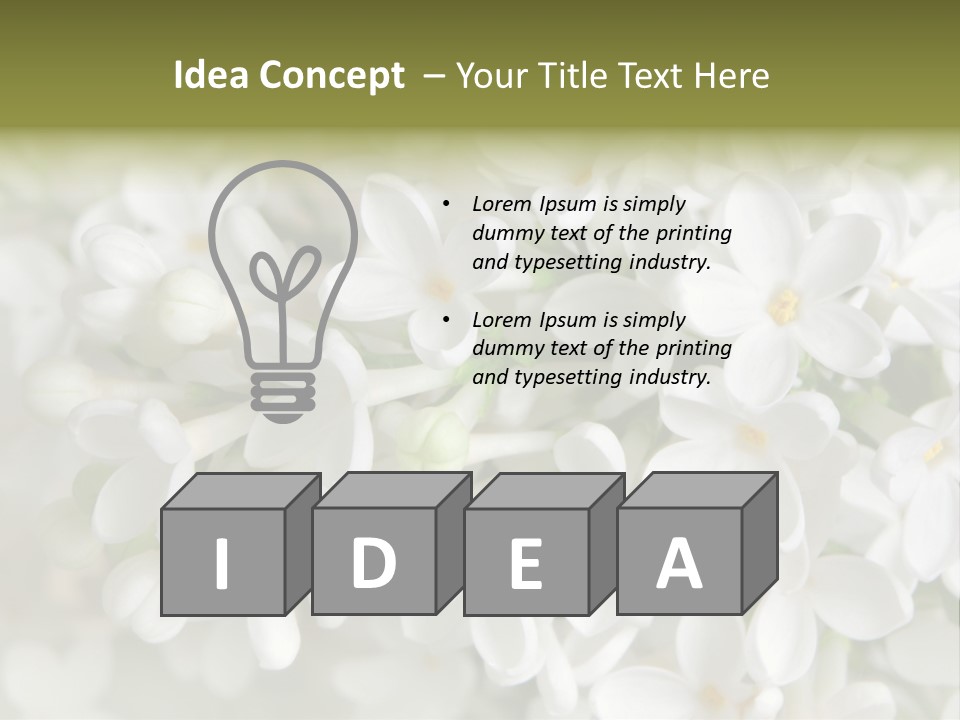 White Lilac PowerPoint Template