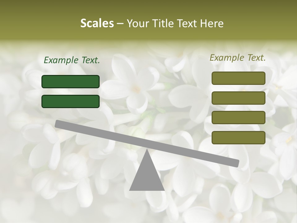 White Lilac PowerPoint Template