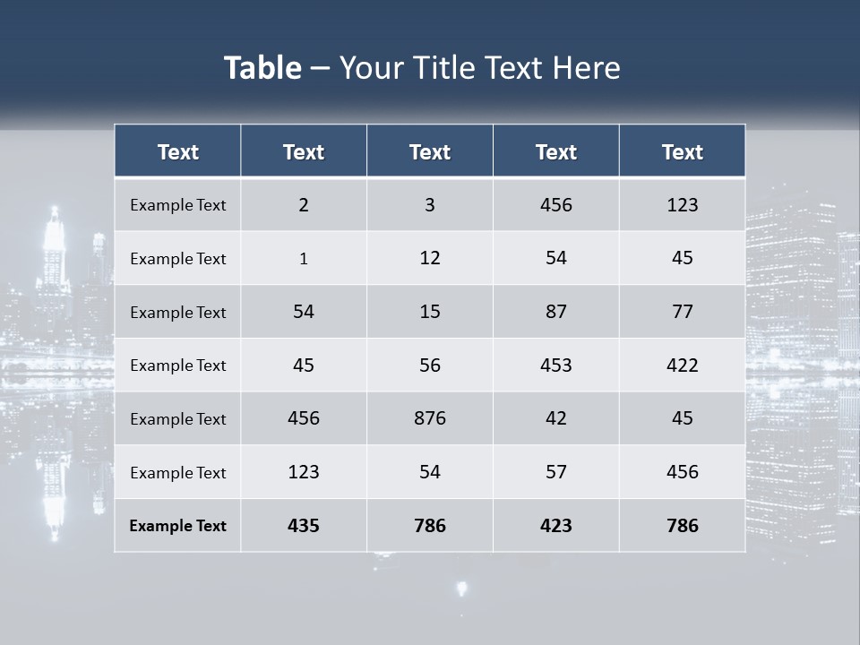 Night City New York PowerPoint Template