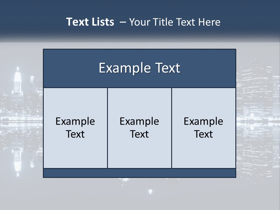Night City New York PowerPoint Template