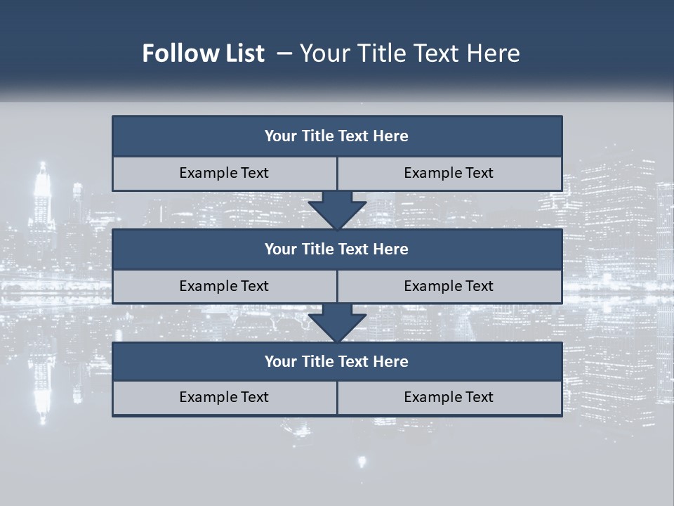 Night City New York PowerPoint Template