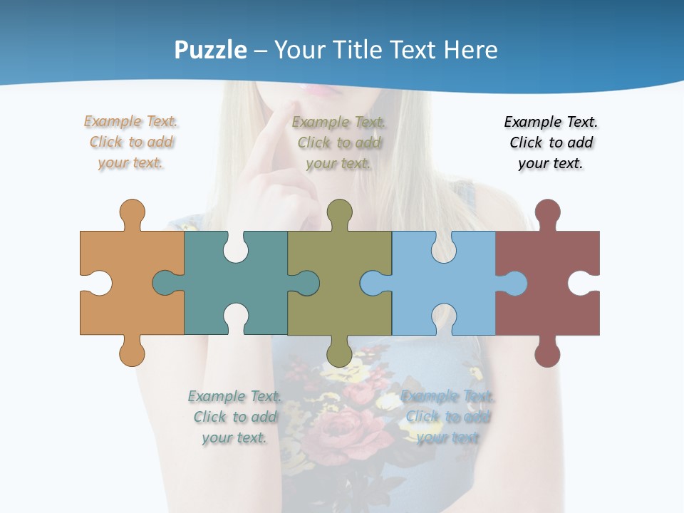 Thinking Girl PowerPoint Template