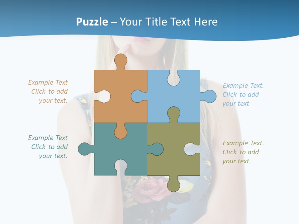 Thinking Girl PowerPoint Template