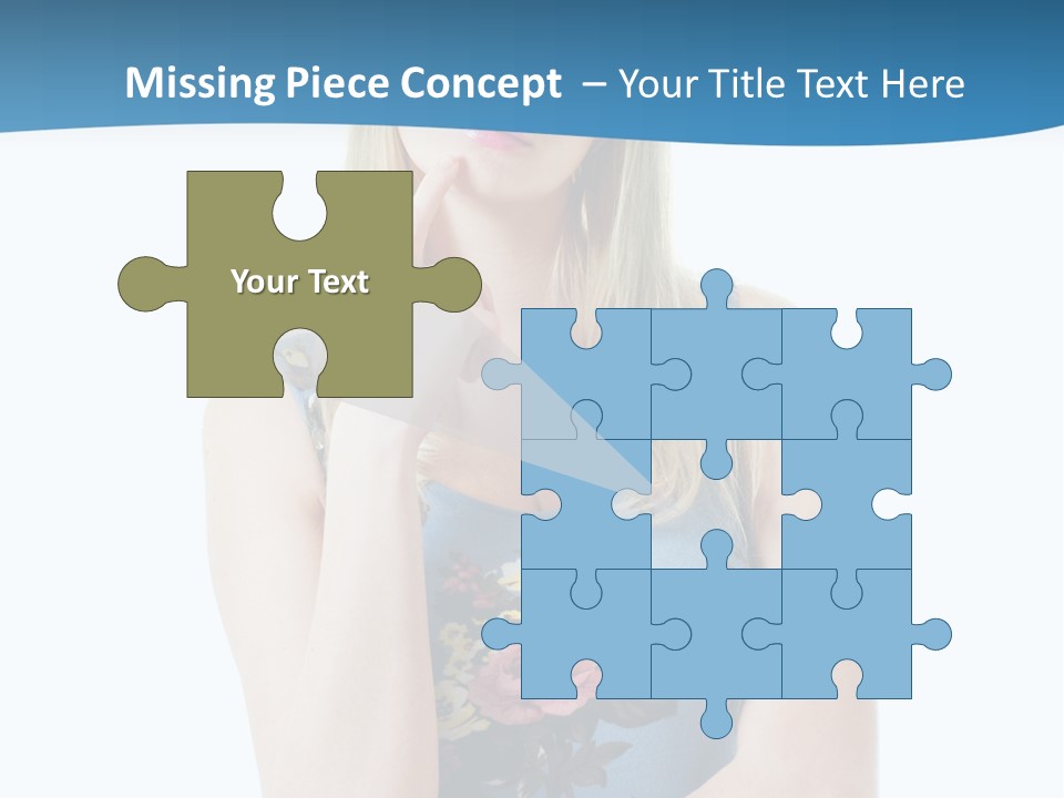 Thinking Girl PowerPoint Template