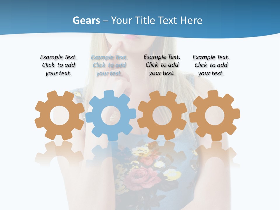 Thinking Girl PowerPoint Template