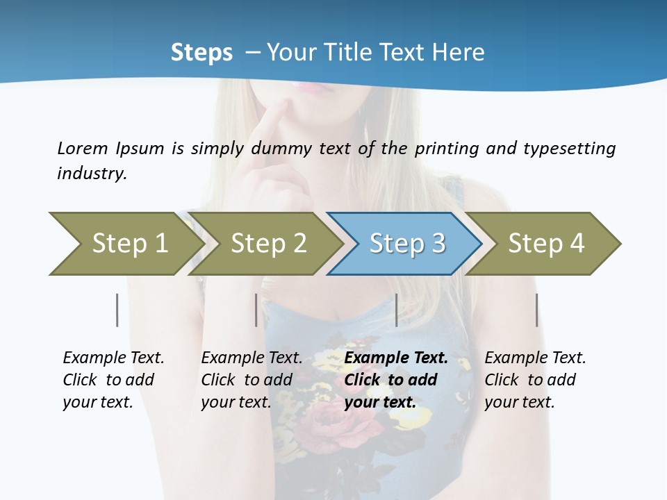 Thinking Girl PowerPoint Template