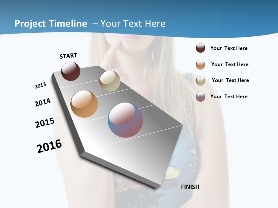 Thinking Girl PowerPoint Template