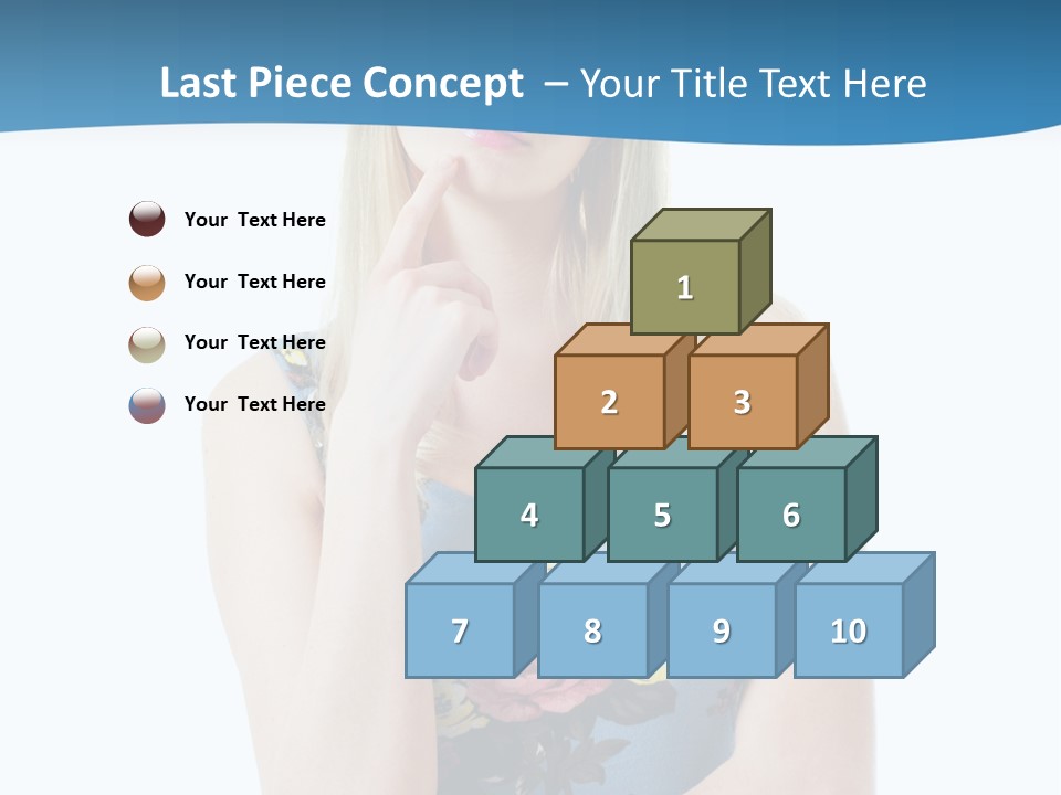 Thinking Girl PowerPoint Template