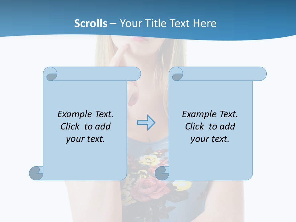Thinking Girl PowerPoint Template