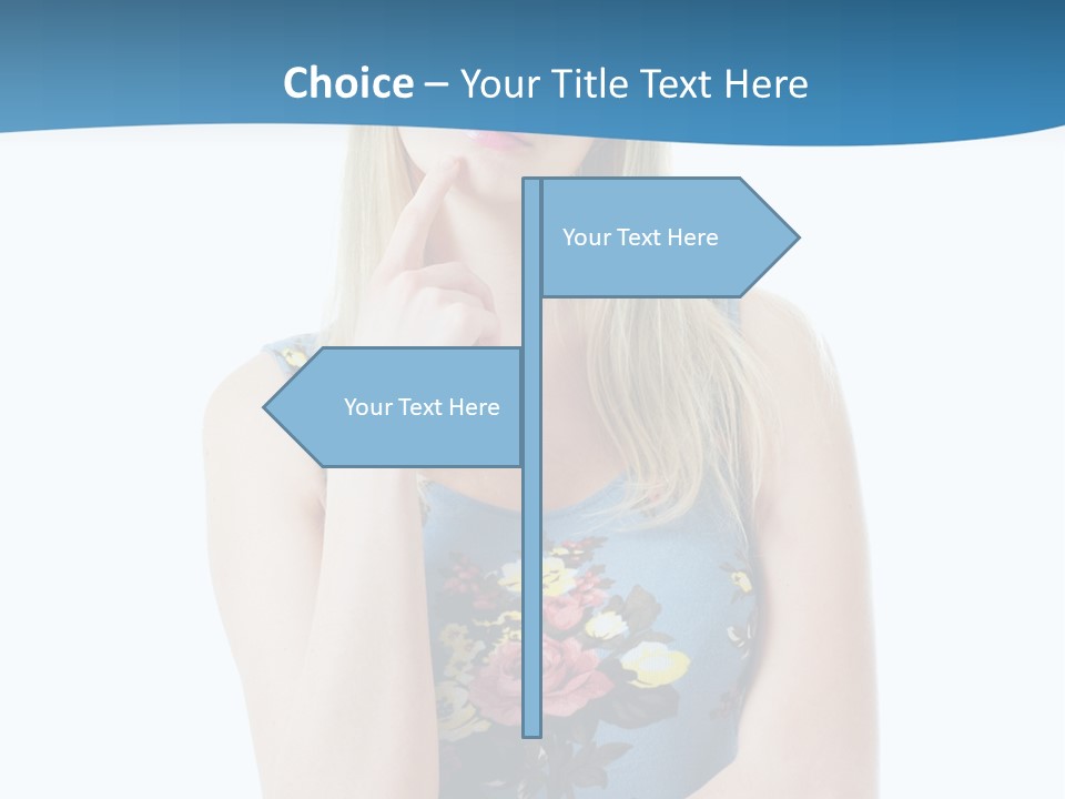 Thinking Girl PowerPoint Template