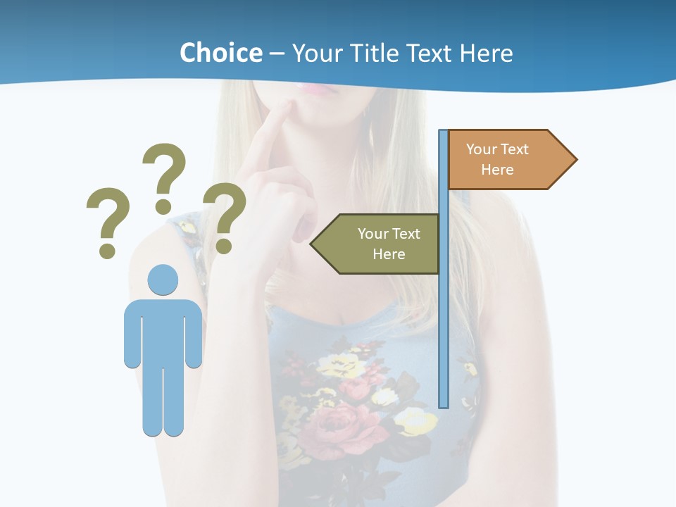 Thinking Girl PowerPoint Template