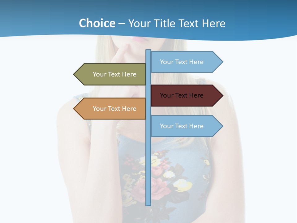 Thinking Girl PowerPoint Template