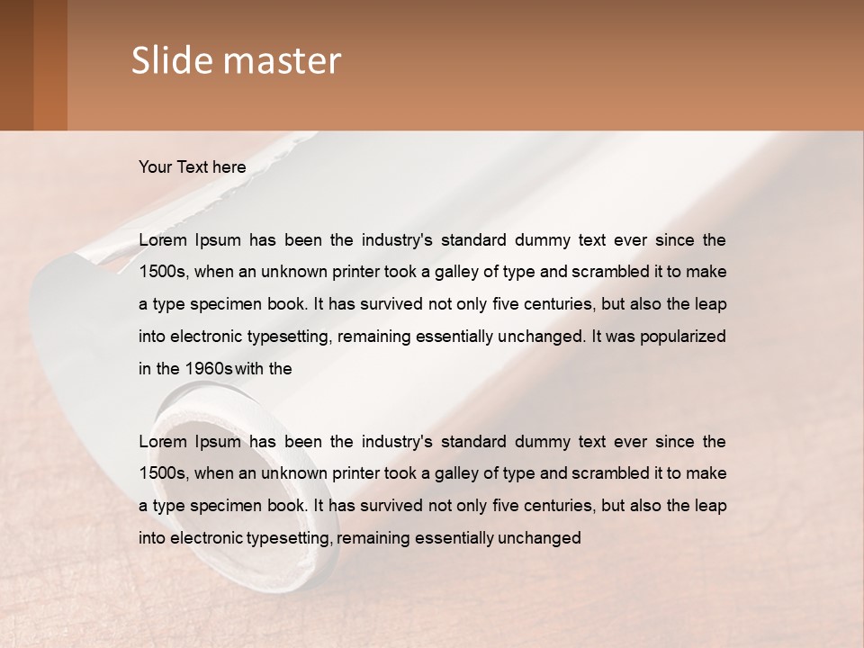 Foil For Baking PowerPoint Template