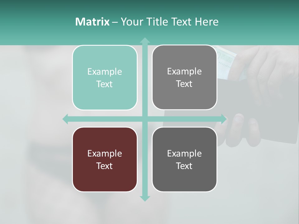 Girl For Money PowerPoint Template