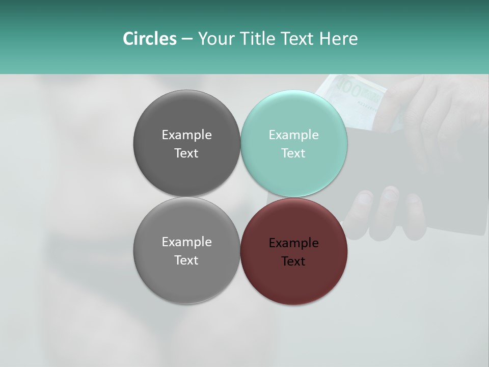 Girl For Money PowerPoint Template