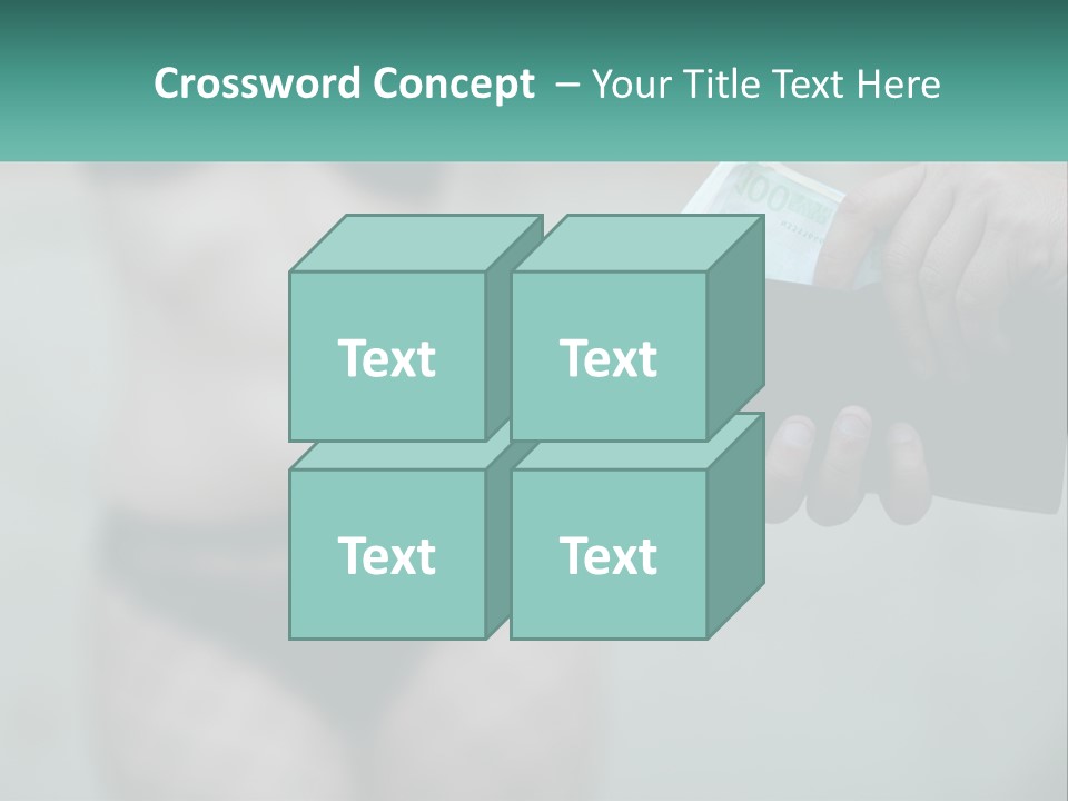 Girl For Money PowerPoint Template