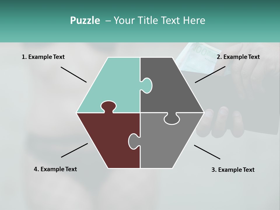 Girl For Money PowerPoint Template