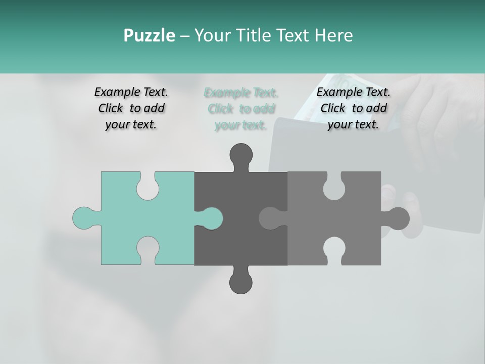 Girl For Money PowerPoint Template