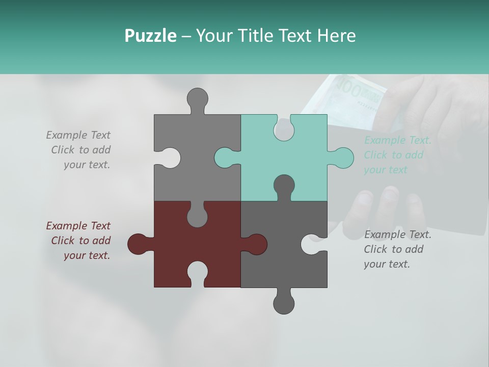 Girl For Money PowerPoint Template