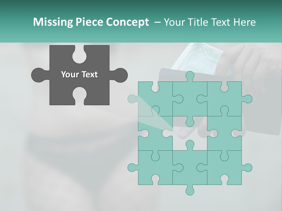 Girl For Money PowerPoint Template