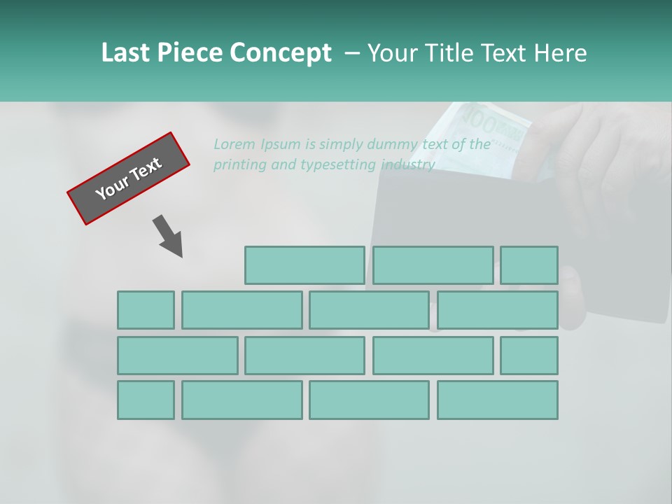 Girl For Money PowerPoint Template