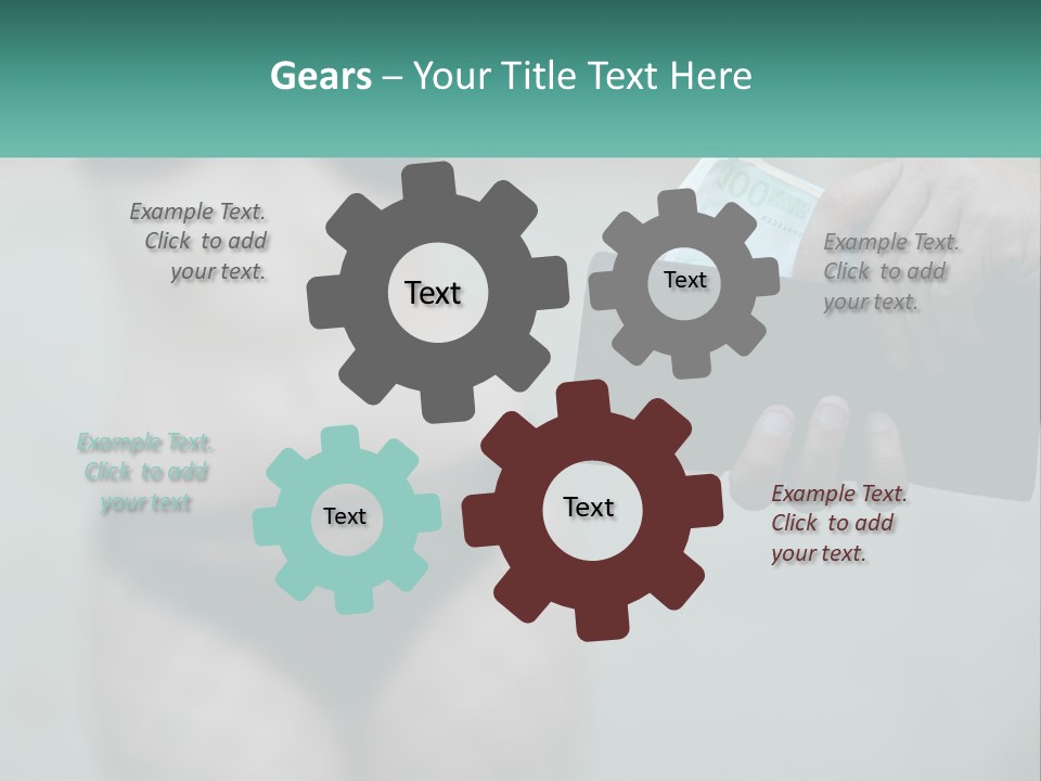 Girl For Money PowerPoint Template