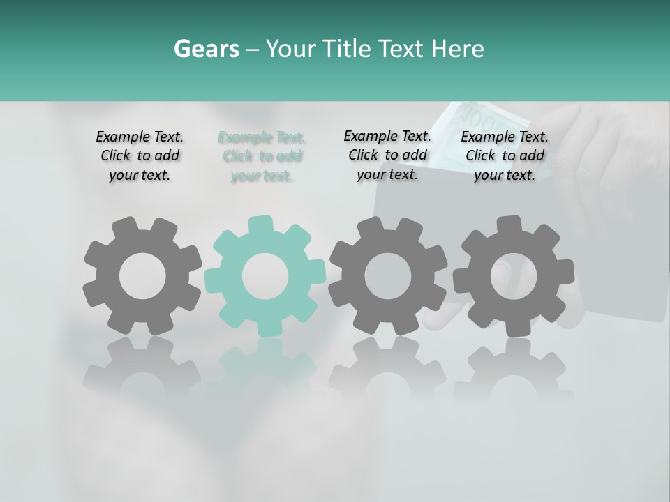 Girl For Money PowerPoint Template