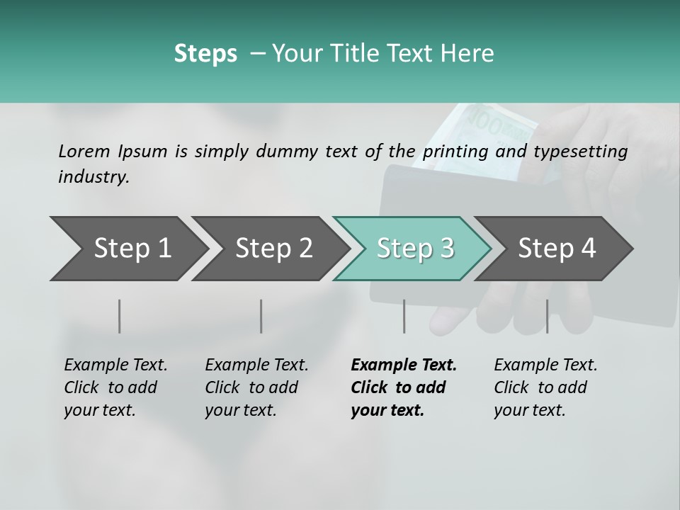 Girl For Money PowerPoint Template