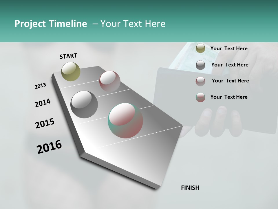 Girl For Money PowerPoint Template