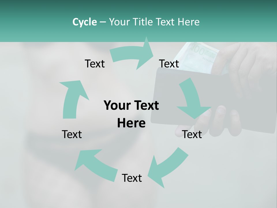 Girl For Money PowerPoint Template