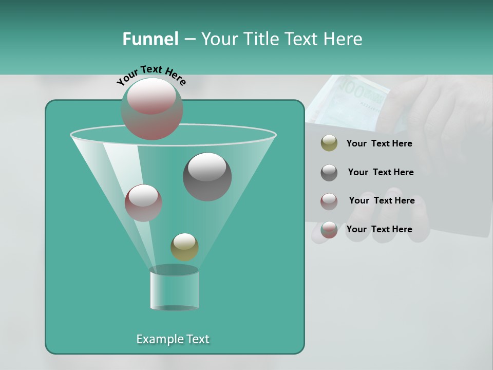 Girl For Money PowerPoint Template