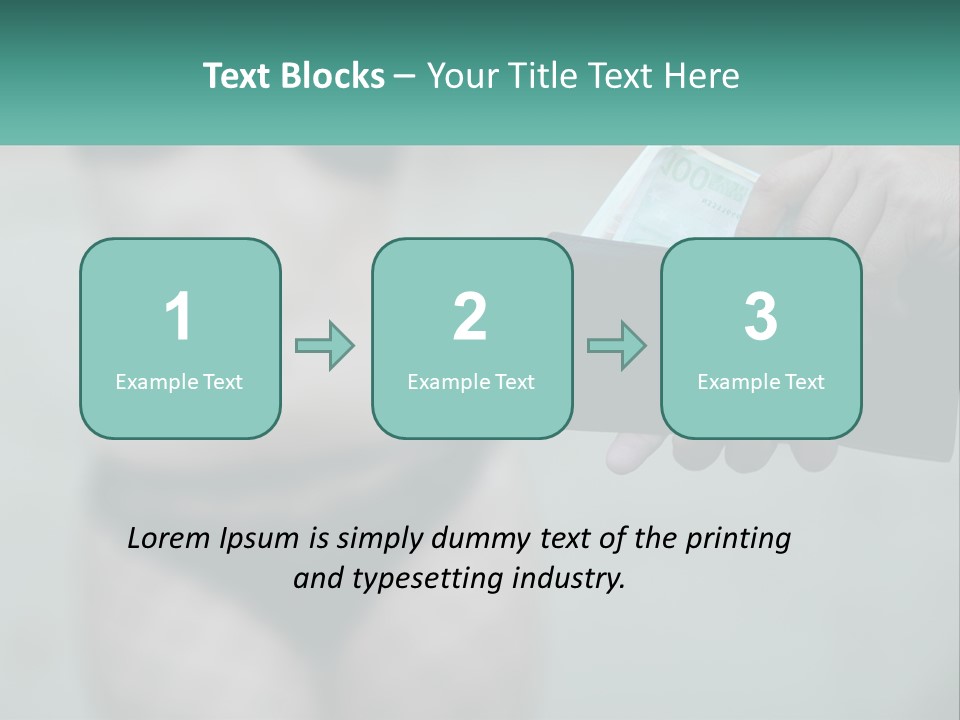 Girl For Money PowerPoint Template