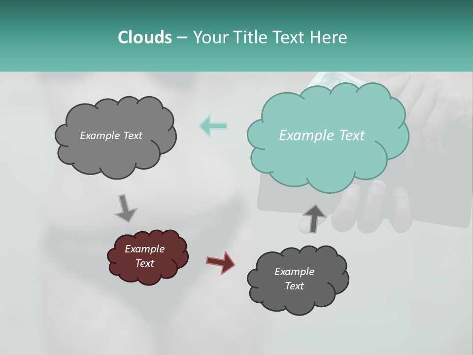 Girl For Money PowerPoint Template