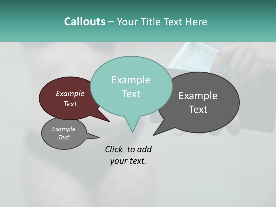 Girl For Money PowerPoint Template