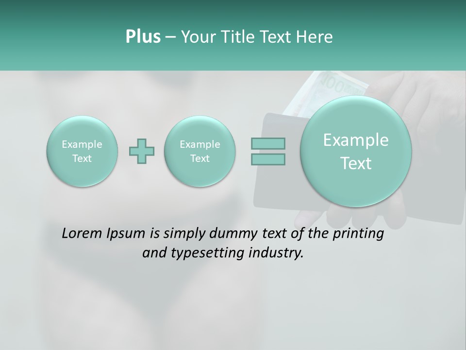 Girl For Money PowerPoint Template