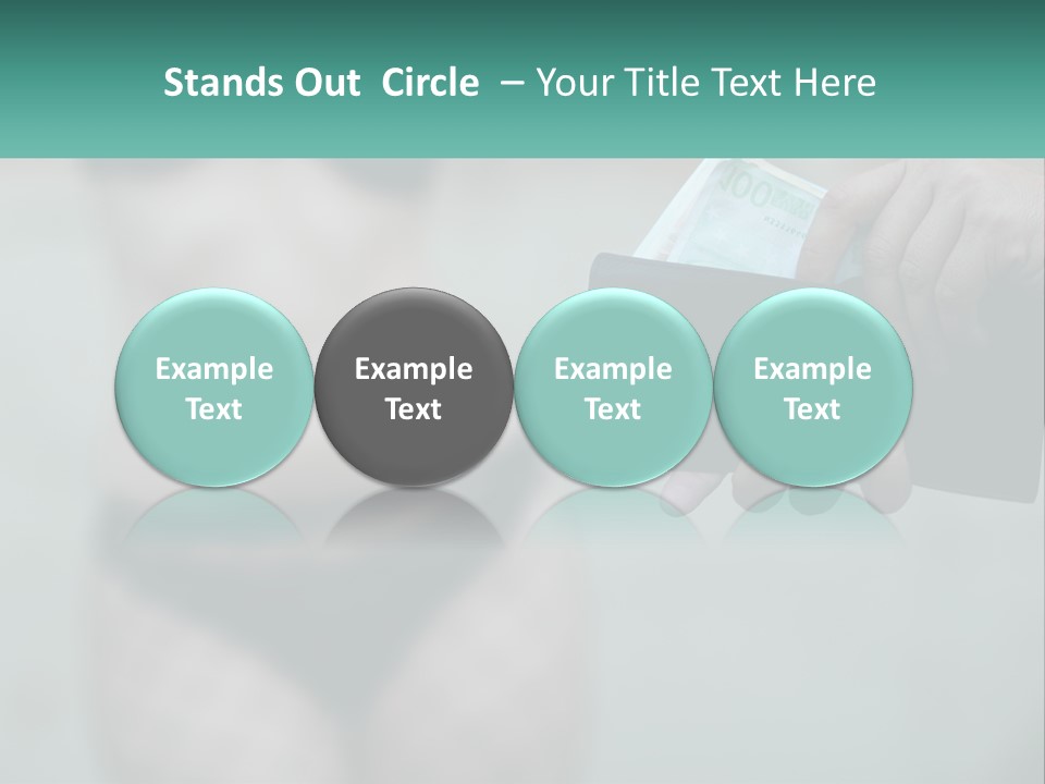 Girl For Money PowerPoint Template