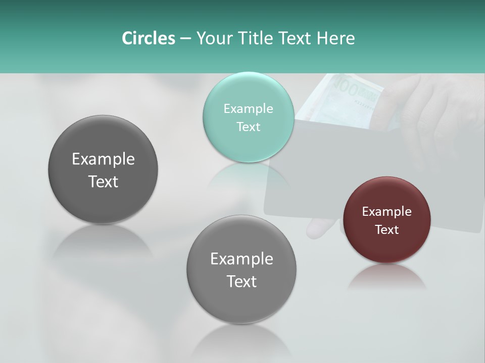 Girl For Money PowerPoint Template