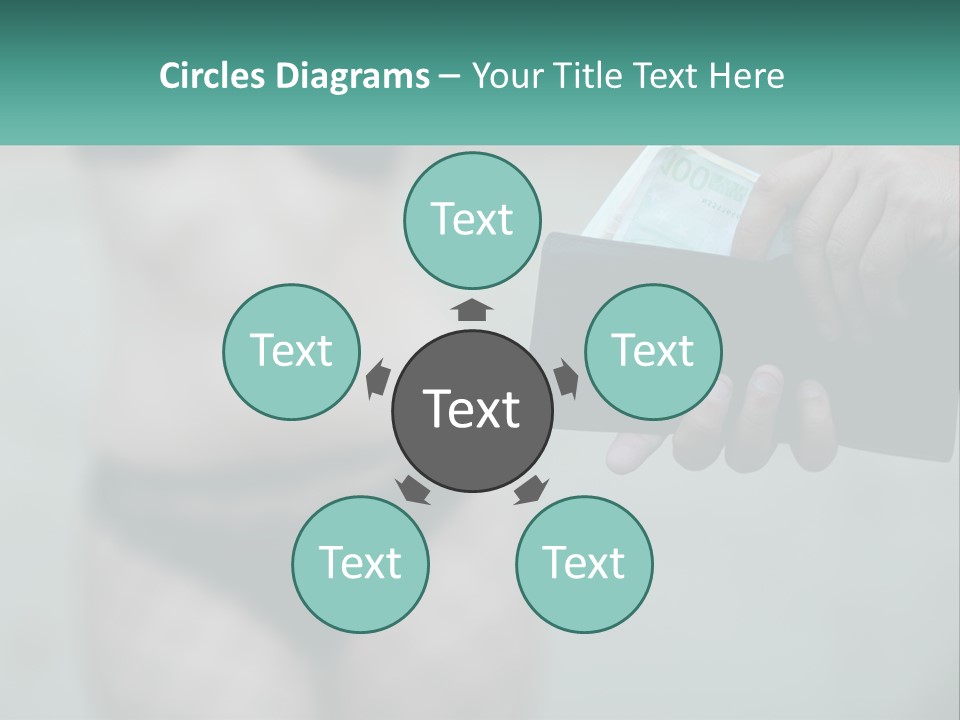 Girl For Money PowerPoint Template