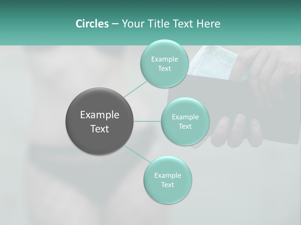 Girl For Money PowerPoint Template