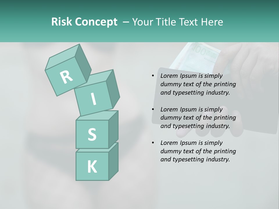 Girl For Money PowerPoint Template