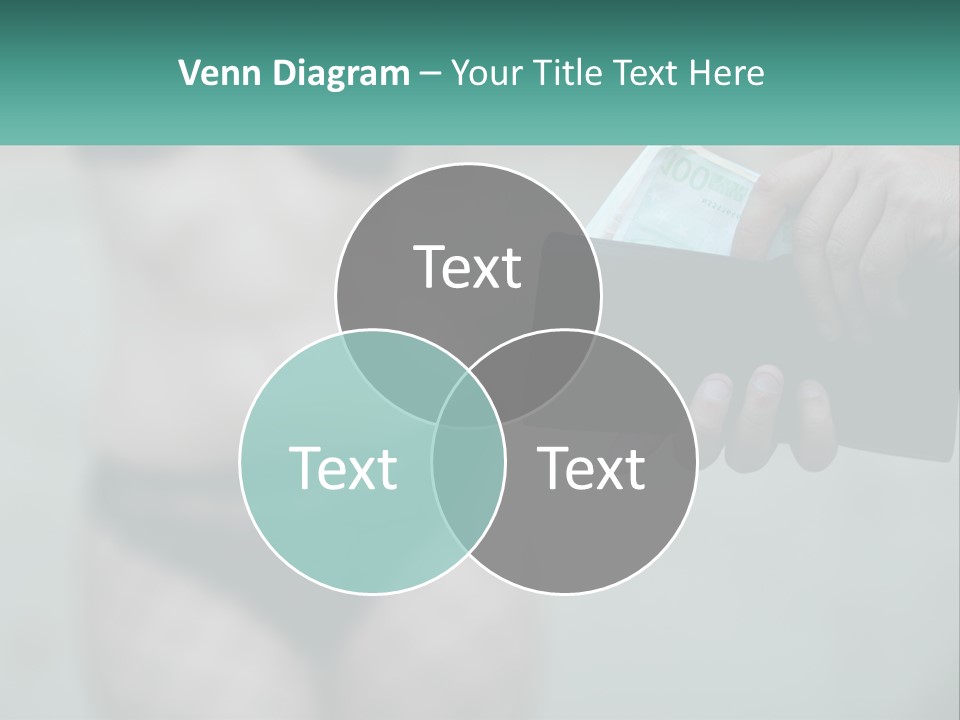 Girl For Money PowerPoint Template