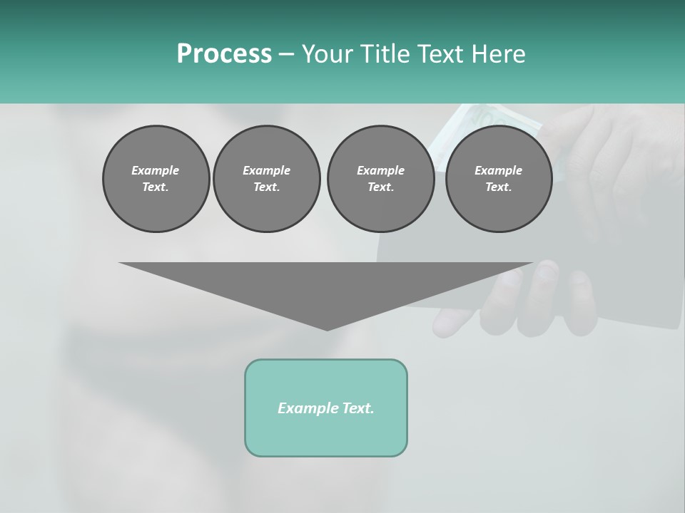 Girl For Money PowerPoint Template