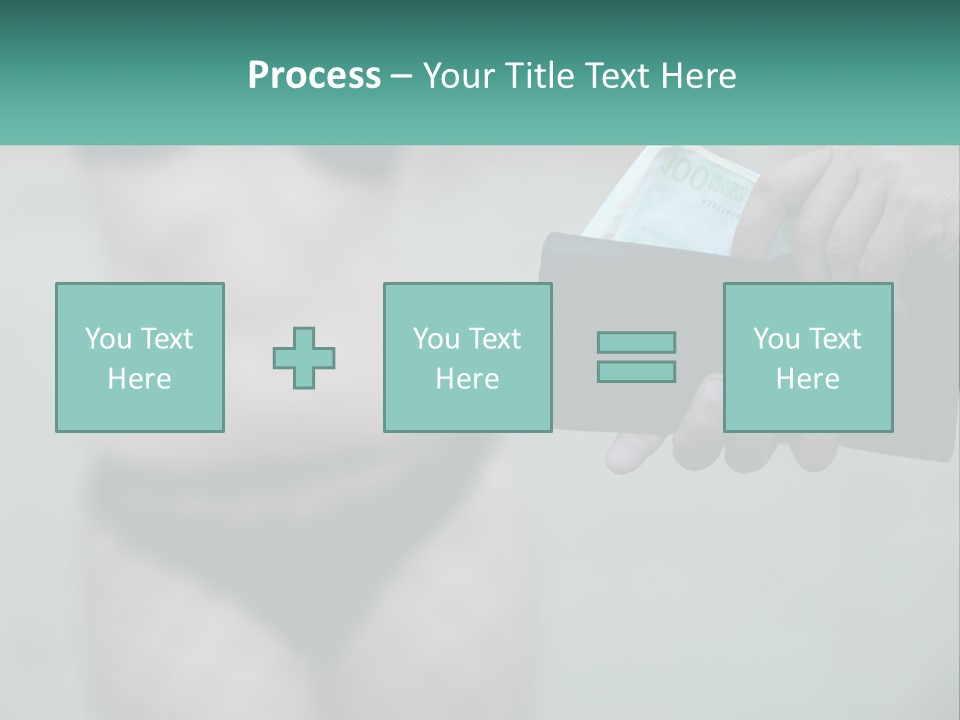 Girl For Money PowerPoint Template