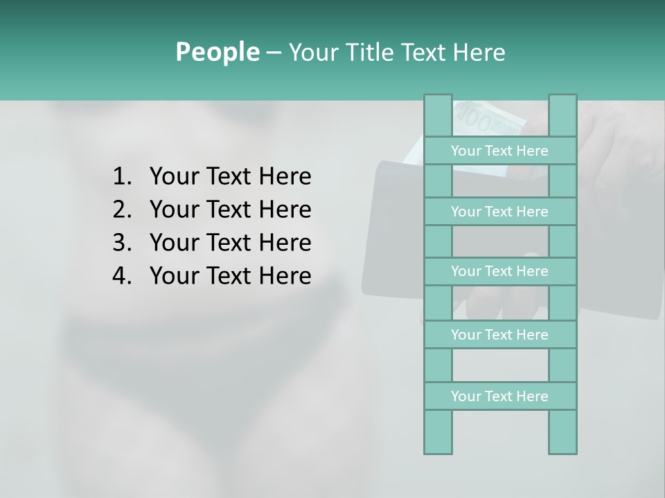 Girl For Money PowerPoint Template