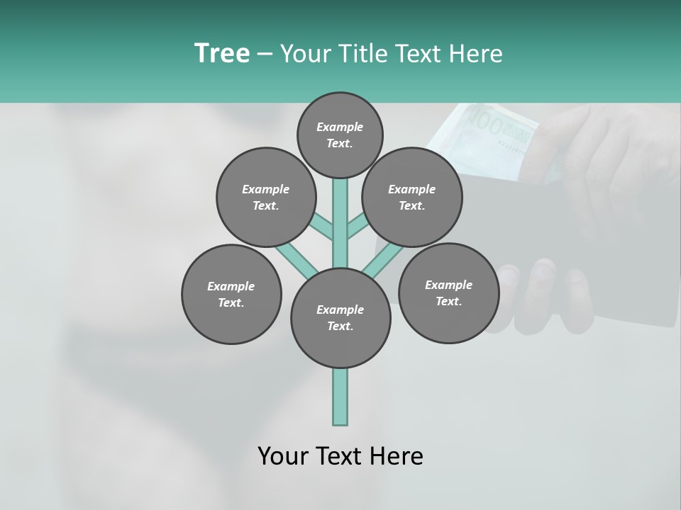 Girl For Money PowerPoint Template