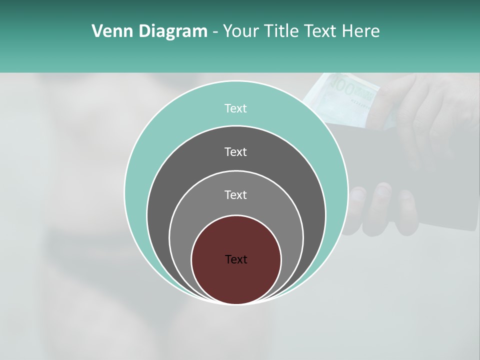 Girl For Money PowerPoint Template