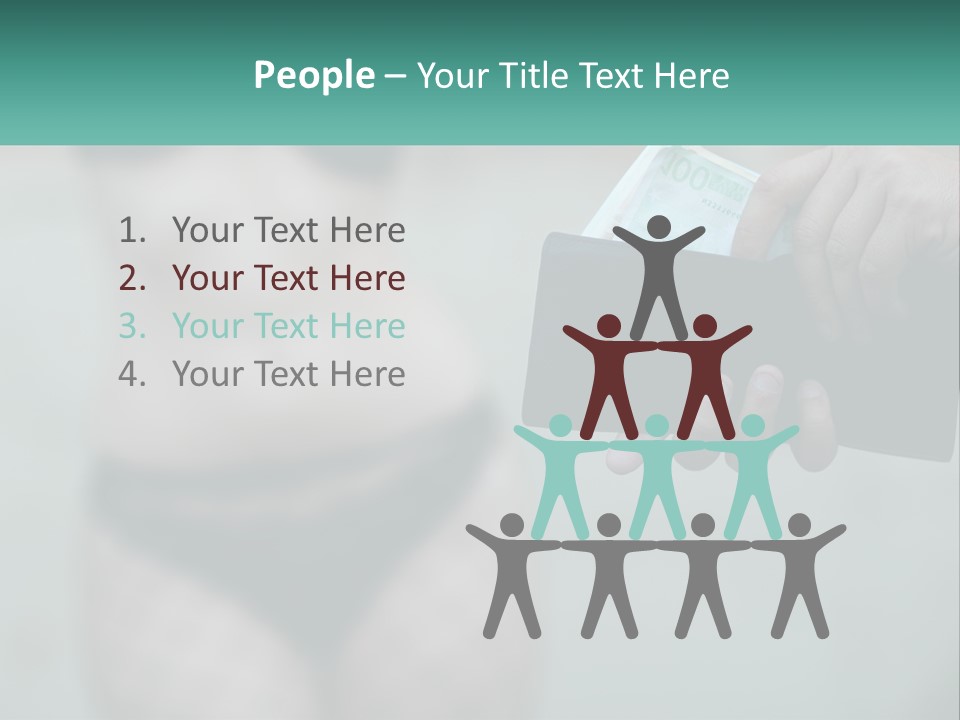 Girl For Money PowerPoint Template