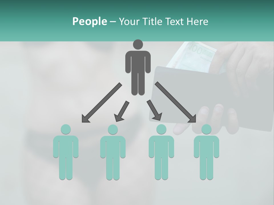 Girl For Money PowerPoint Template