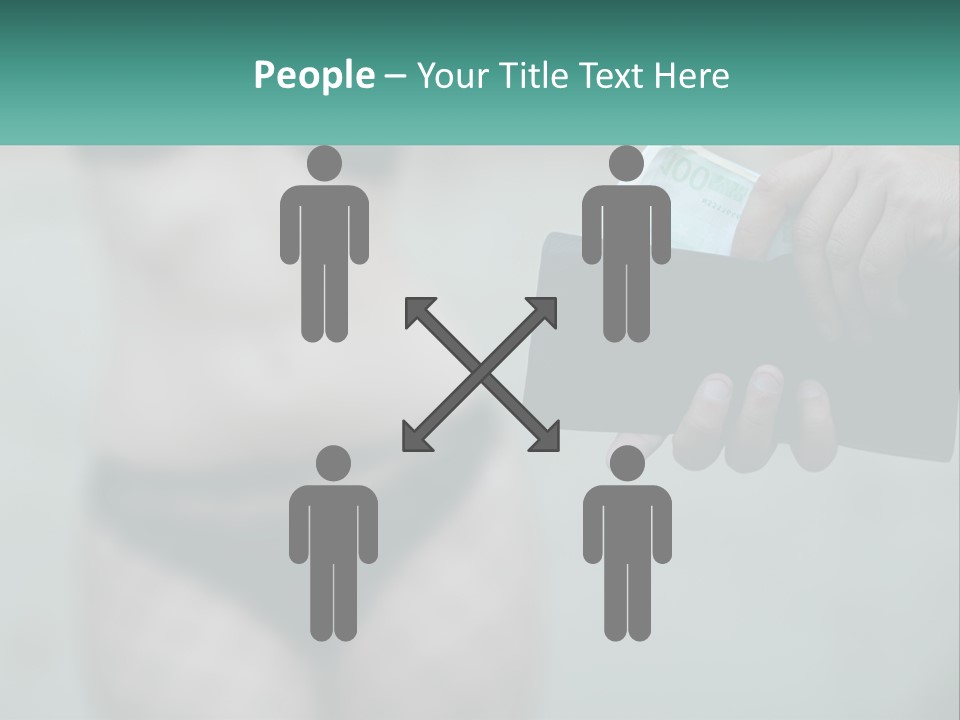 Girl For Money PowerPoint Template